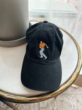 KIRIN by Peggy Gou Black Embroidered Dancing Figure Baseball Cap